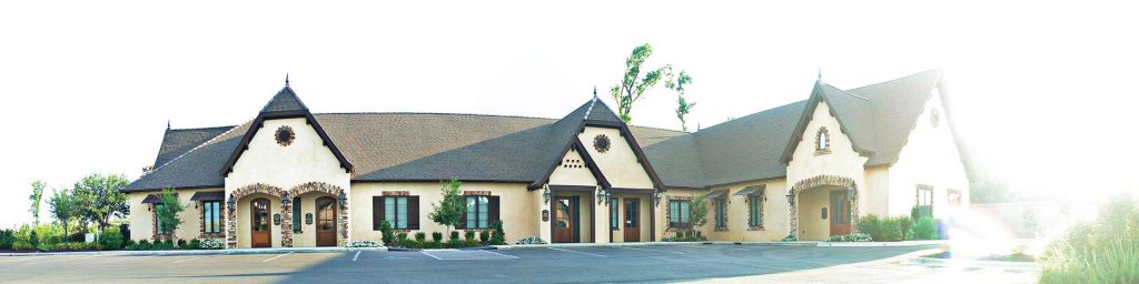 Exterior photo of buildings in Tower Village